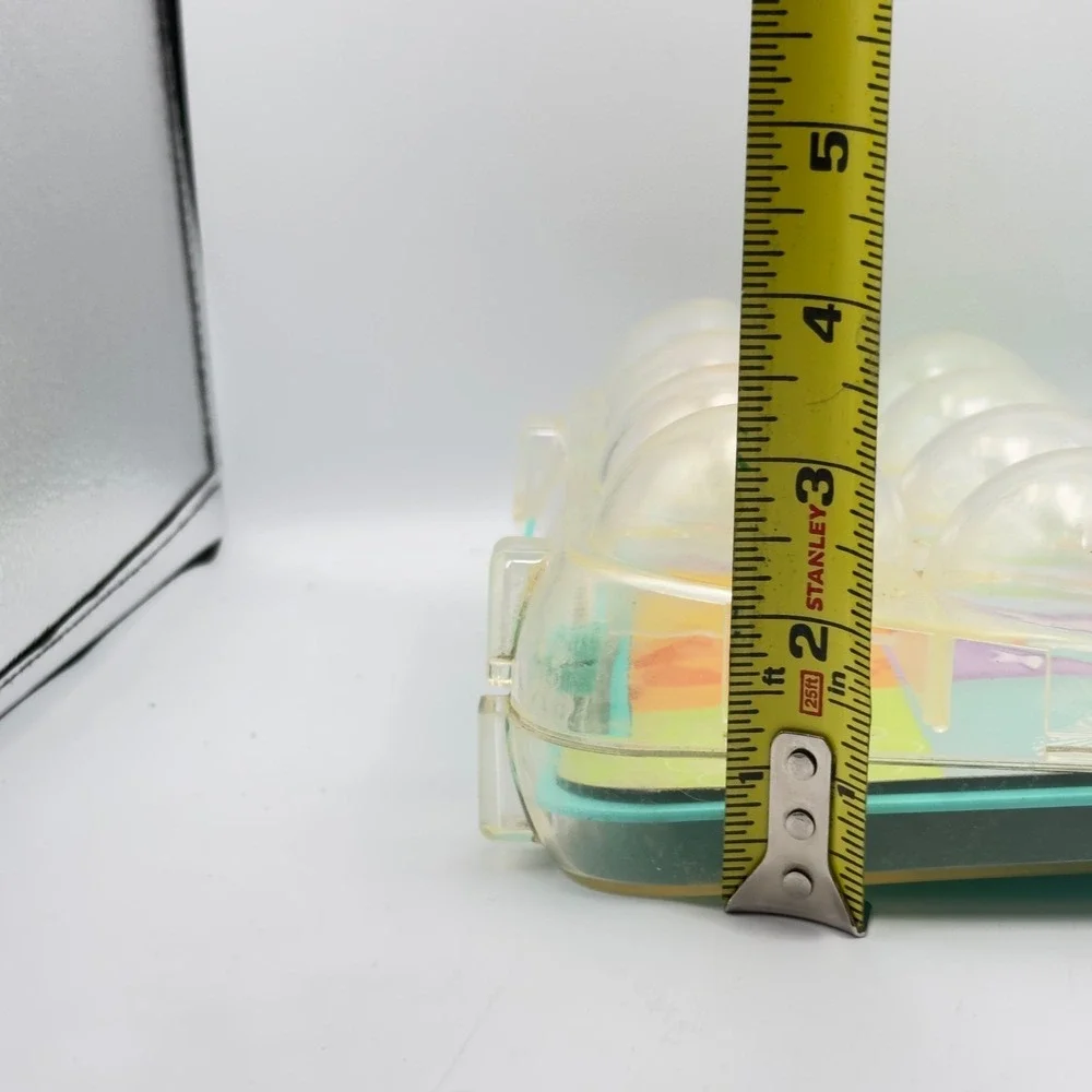 Vintage 2004 Polly Pocket Bubble Carrying Case Teal Purple G8624 Doll Storage